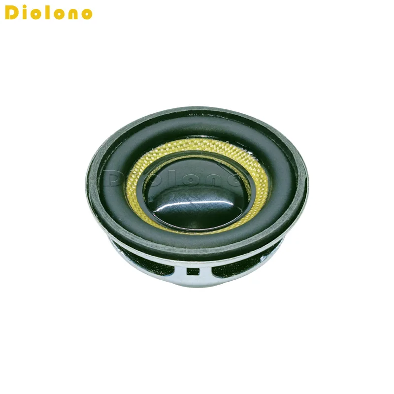 4Ohms 5W 40mm Round 16 Core Dual Neodymium Magnetic Speaker 1.5 inch Yellow Glassfiber Cone Loudspeaker DIY Audio Accessories computer speakers audio speakers