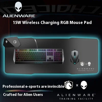Alienware-ワイヤレスrgbマウスパッド,大型ゲームパッド,800x300
