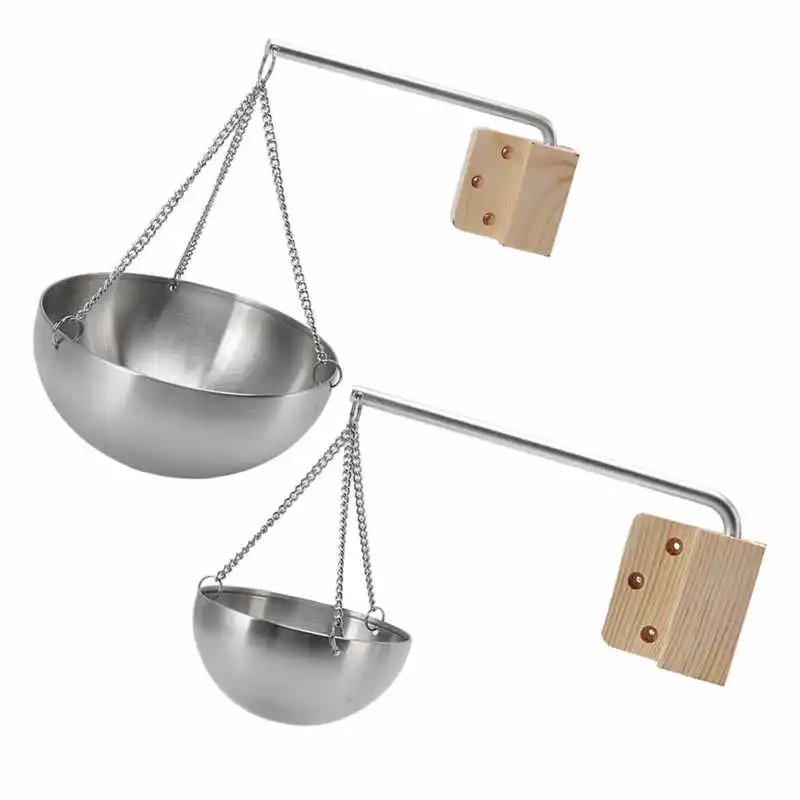 Stainless Steel Sauna Bowl Aroma Bowl Cup Exquisite Essential Oil Sauna Room Aromatherapy Essential Oil for Steam Room sauna bowl accessories