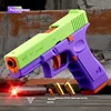 Blowback Laser Gun Manual Pistol Shell Throwing Toy Guns Soft Bullet pistolas Launcher Dual Mode for Adult Children Outdoor Game 3