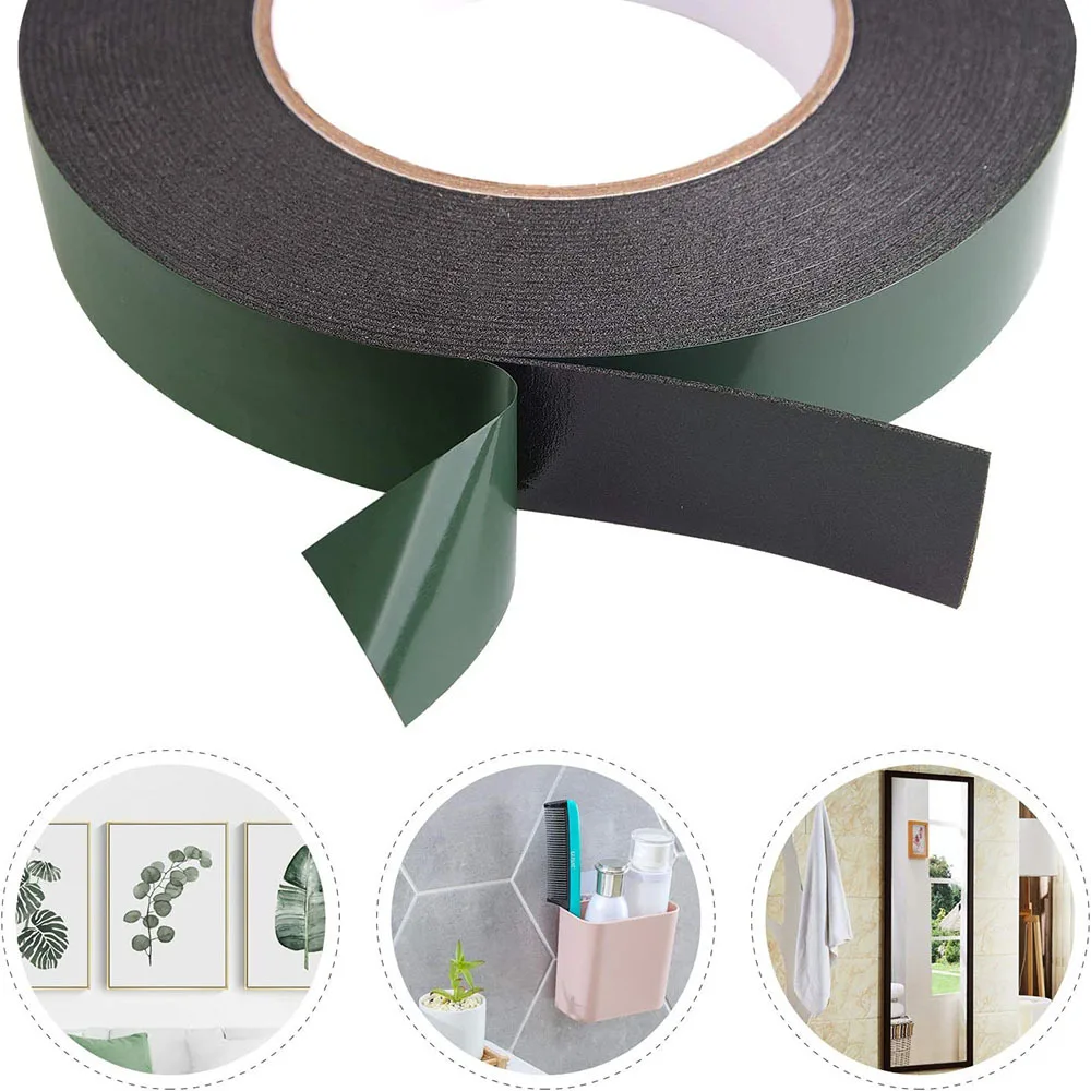 Double Sided Tape Strong Adhesive Black Foam Tape For Cell Phone Repair Gasket Screen PCB Dust Proof 1mm Thick 10m For double sided adhesive tape double sided tape