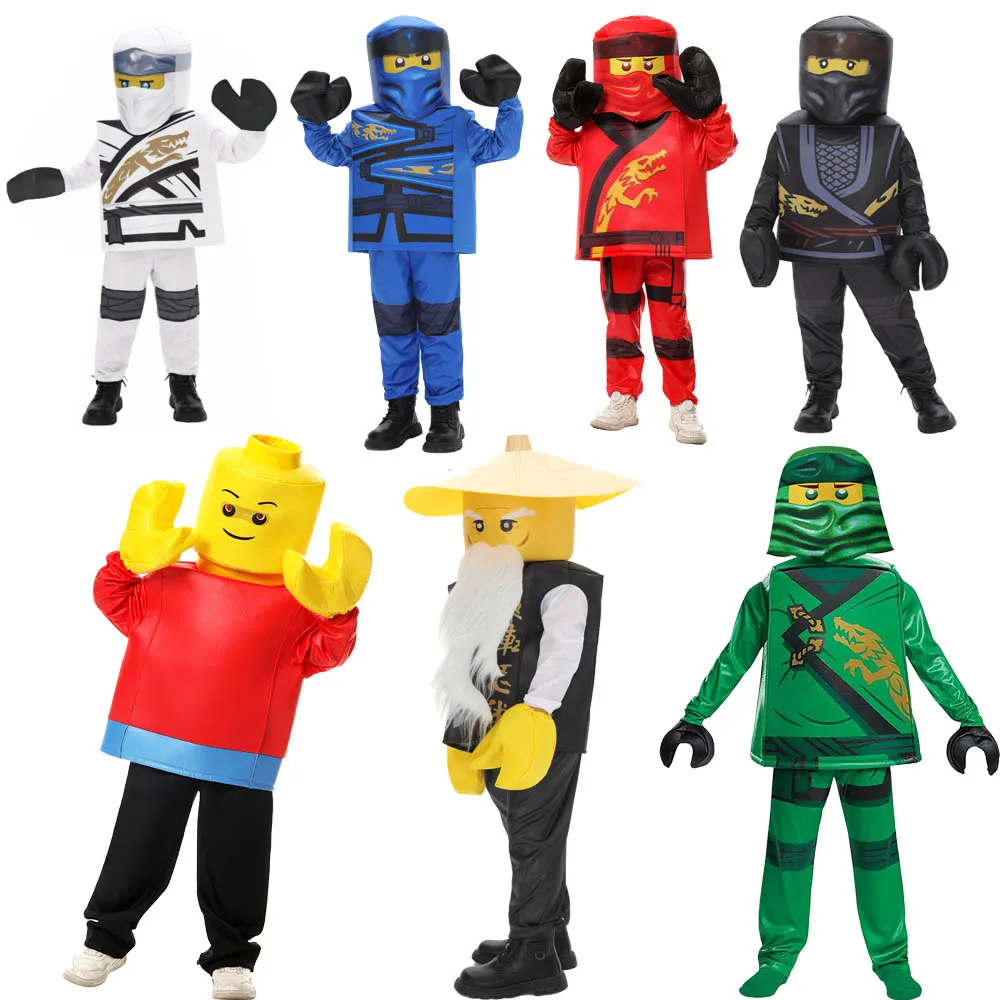 Kai Ninjago Costume Carnevale Lego Bambino Halloween Vestito