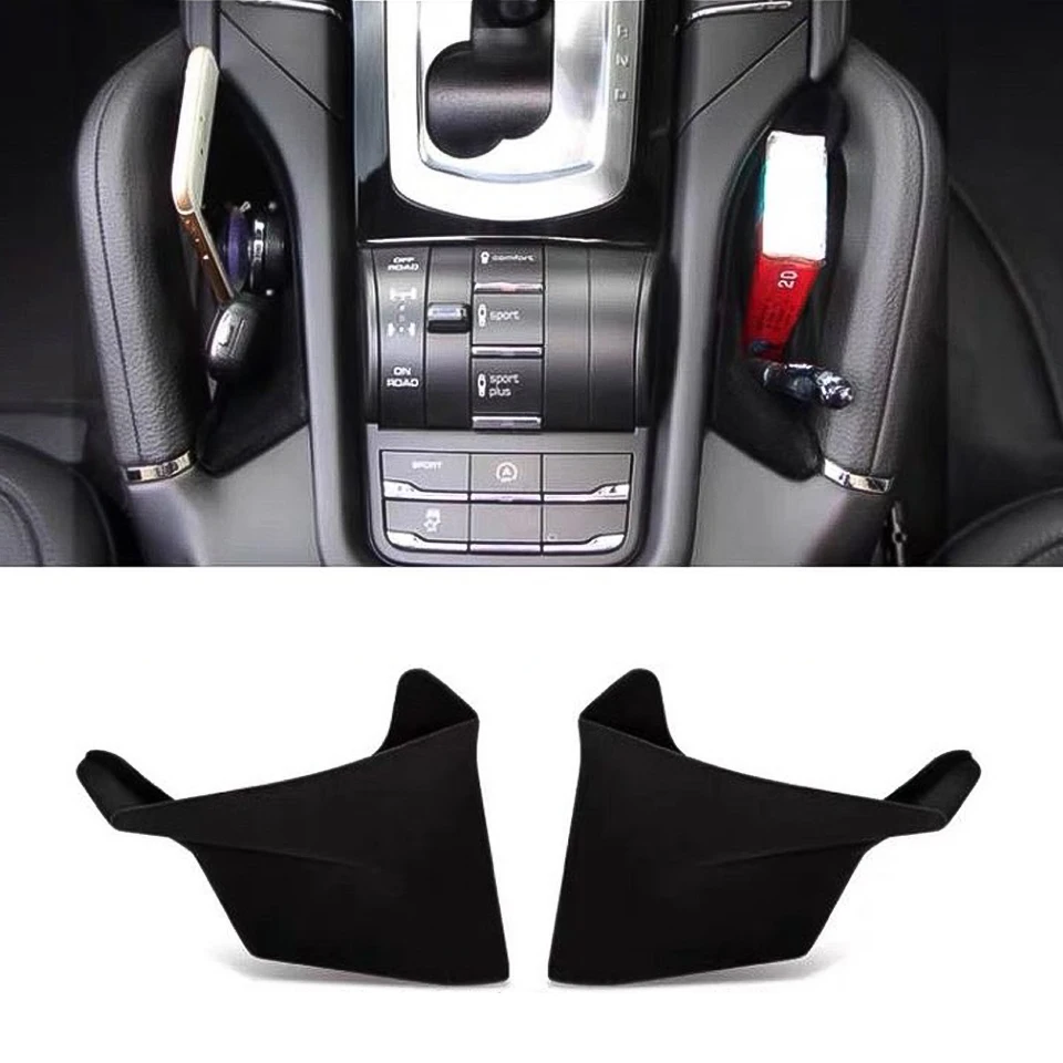 Organisateur Console Centrale Porsche Cayenne 2011-2017 - Range-Côté Siège - Rangement Téléphone Clés Pièces