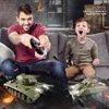 Henglong 1/30 rc tanks,Sherman vs Pershing Infrared Battle Tanks 2.4Ghz RC Battling Panzer Remote Control US Model Tank M4A3 M26 4