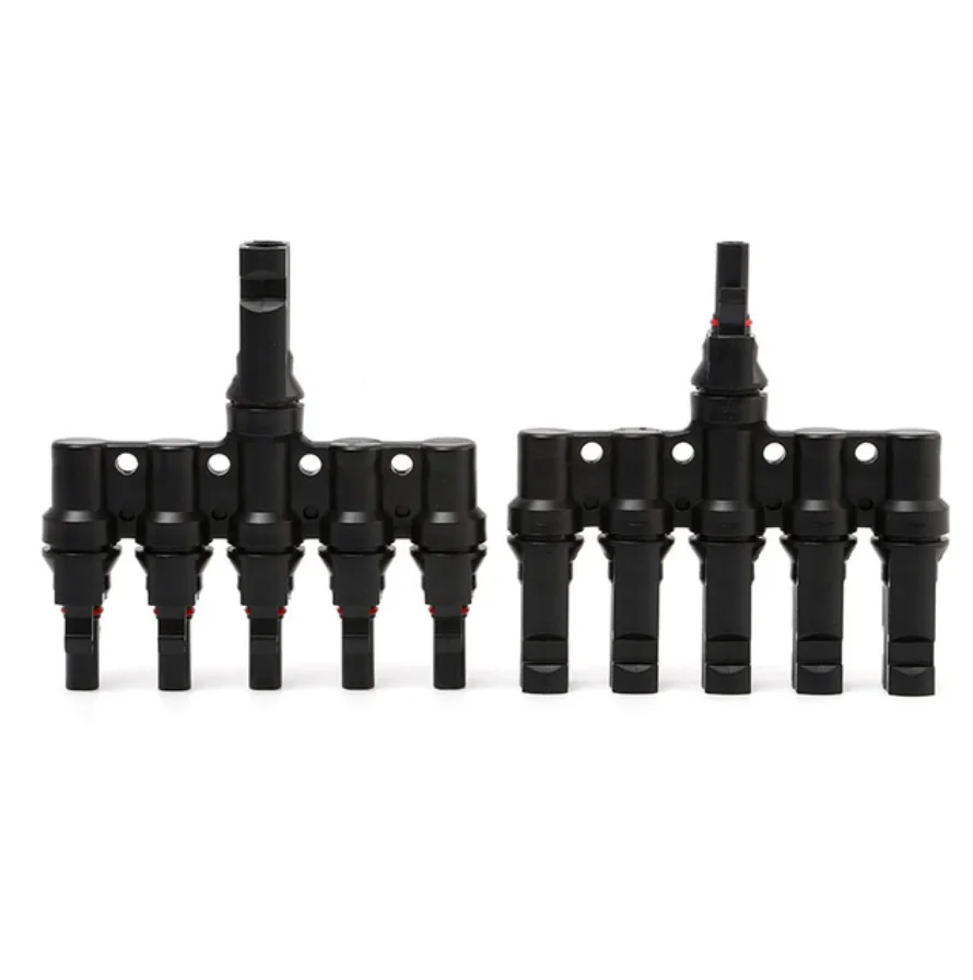 High-Performance Dual-Sided PV Solar Cable Connectors - 30A 1000V Photovoltaic Panel Wire Adapter Pair