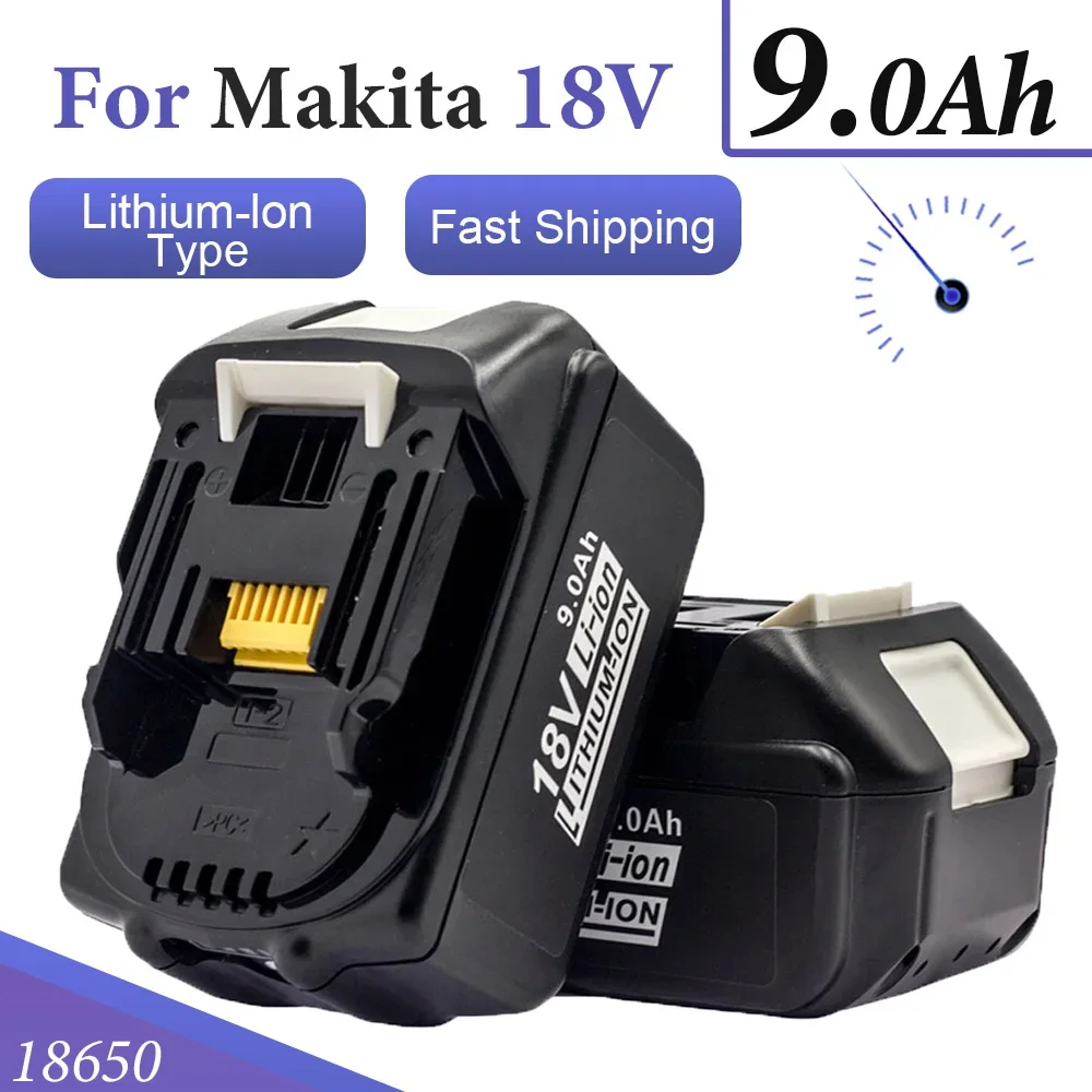 

Newest Rechargeable 9.0Ah Battery for Makita 18V Power Tool BL1860 BL1850 BL1840 9000mah Battery for makita 18v Replacement