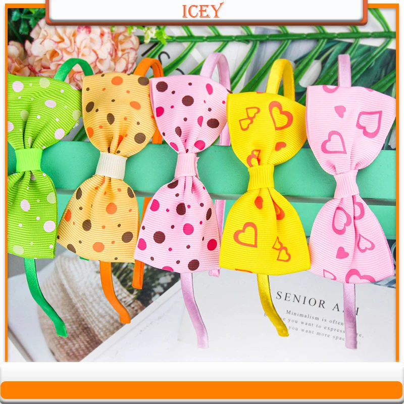 

1pc Satin Covered Headbands Kids Women Heart Hairbands baby Girl Boutique Hair band Accessories Butterfly Bow for boho Headwear