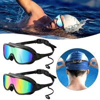 Adult Electroplated Swim Goggles Uv Protection Waterproof High-Definition Large Frame Swimming Goggles For Women Men Swimming 1