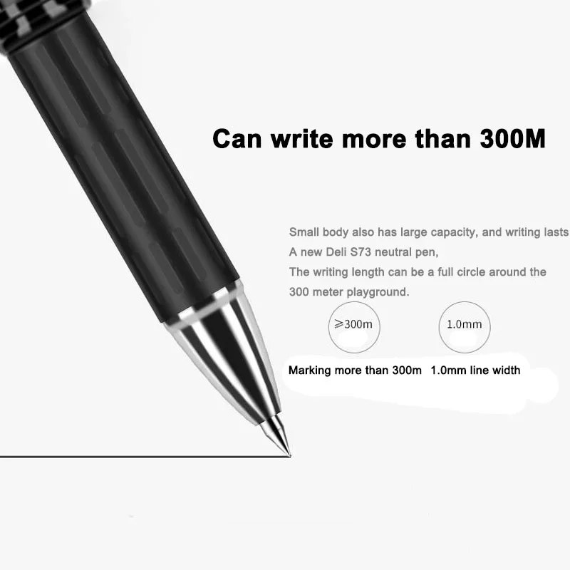 1PCS S73 Office Gel Pens 1.0mm Bold Carbon Water Pen Business Signature Pen Smooth Student 3