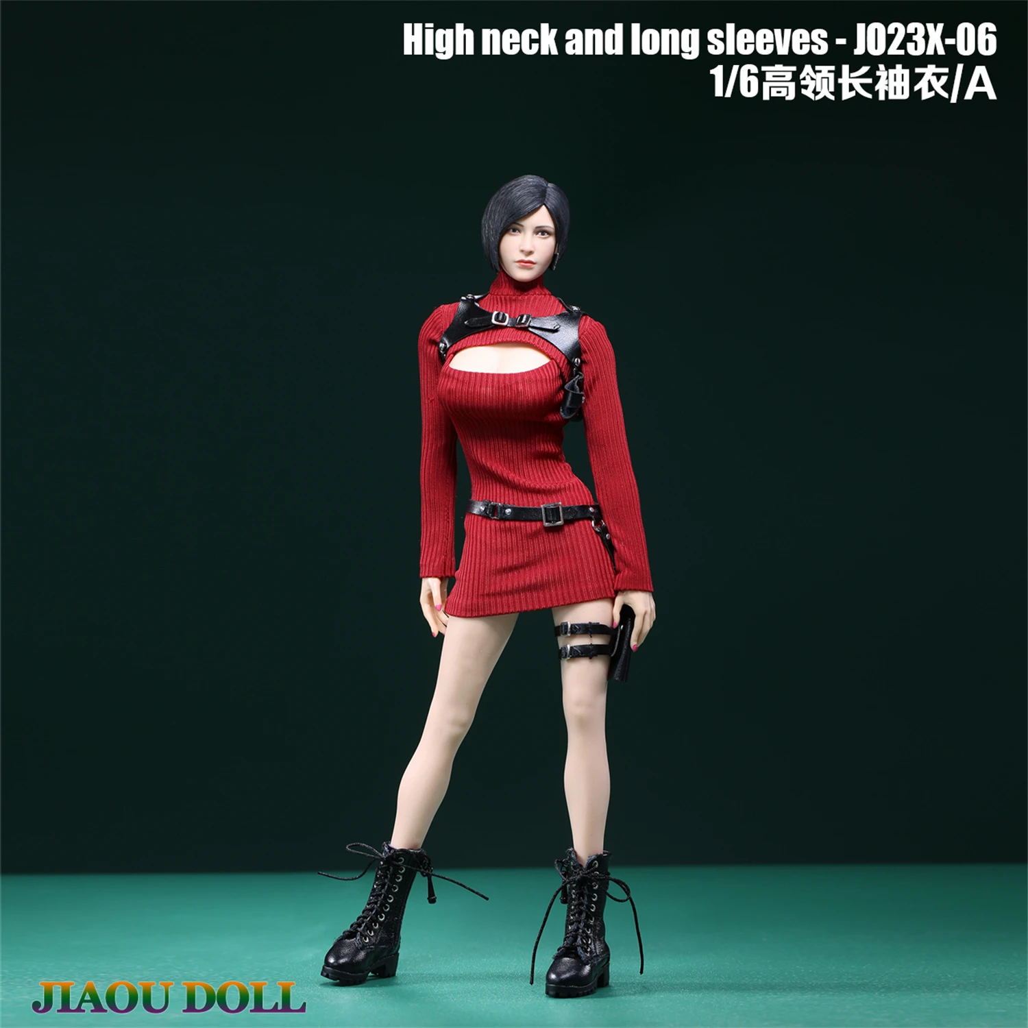 

1/6 Scale Ada Girl Tights Shirt Long sleeved top Clothes Fit 12'' Female JIAOU TBLeague Action Figure