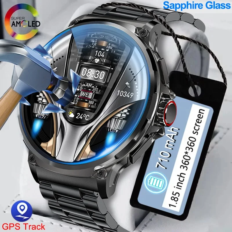 2026 New Military Amazfit GPS V69 Smart Watch Men lP68 Waterproof 1.85" HD Bluetooth Call Man outdoor Smartwatch For Android IOS 1