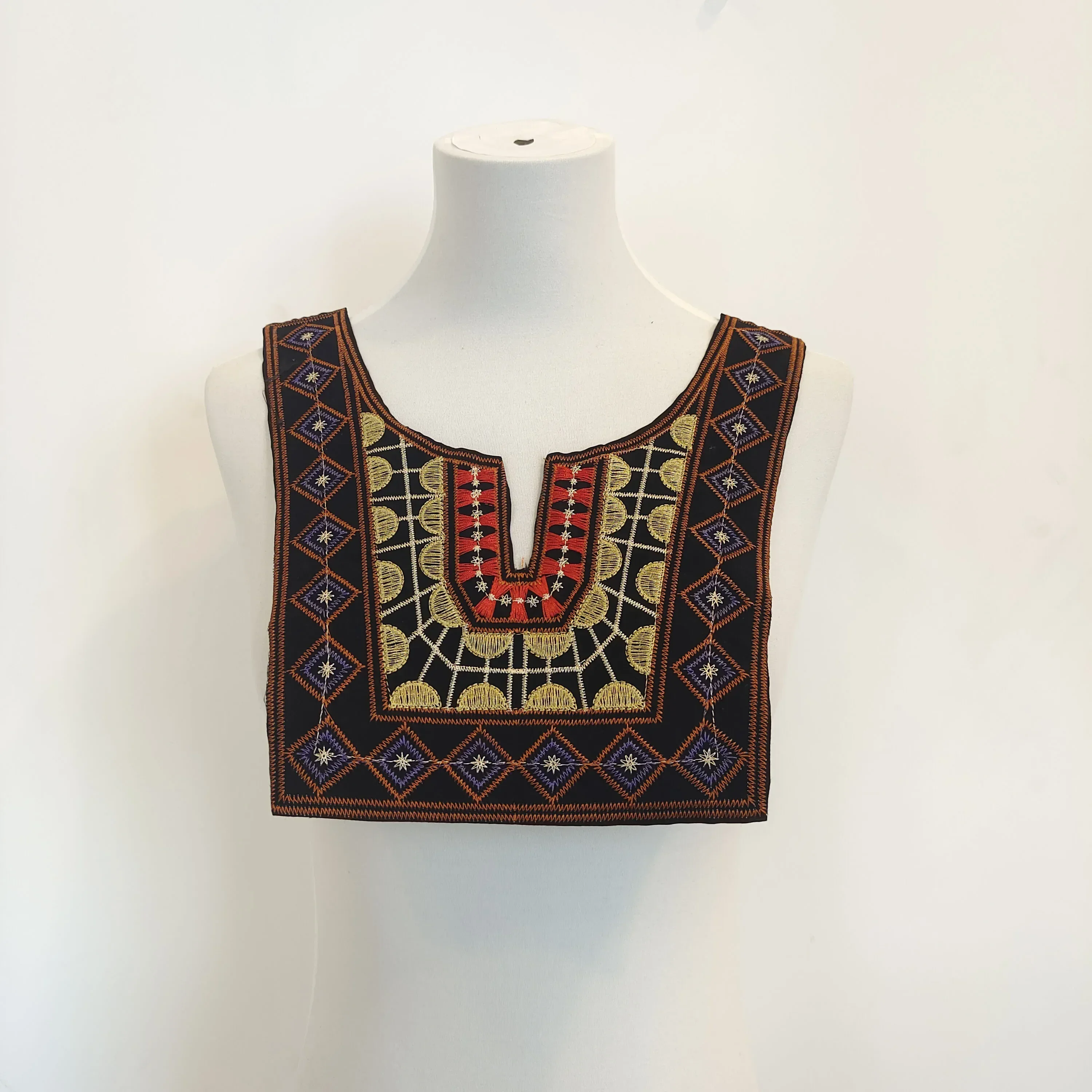 Clothing Accessories 1-10 pcs ethnic style embroidery collar shaped clothing DIY sewing decorative