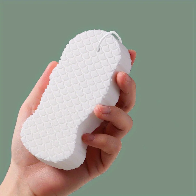 Cartoon Embossed Soft Scrubbing Sponge - Household Cleaning Tool