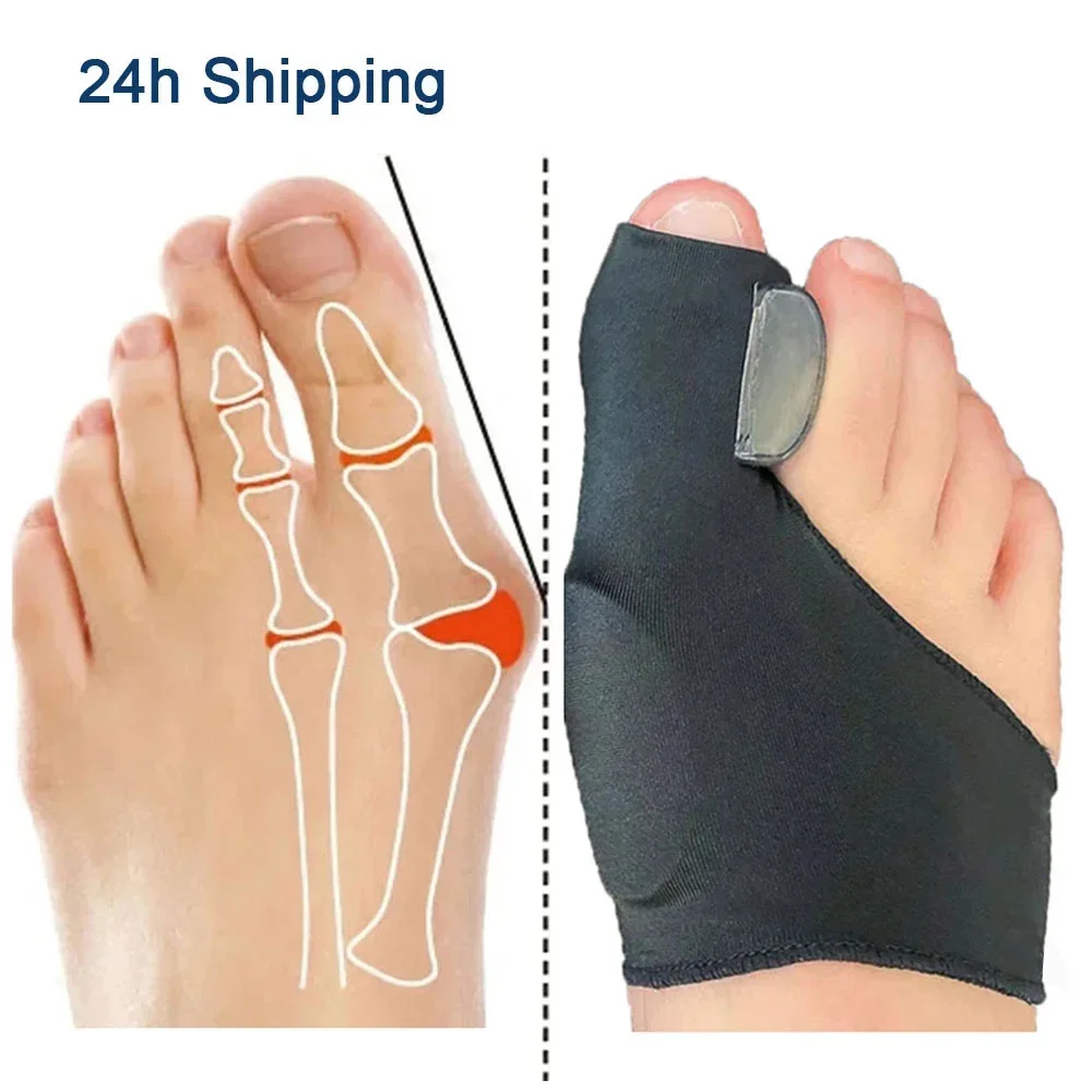 2 Stuks Teen Separator Voeten Bot Duim Versteller Hallux Valgus Bunion Corrector Orthesen Correctie Pedicure Sok Stijltang Gereedschap