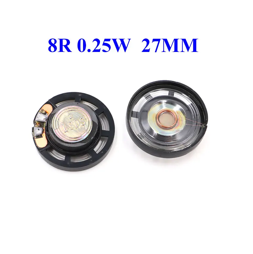 

1pcs Ultra-thin Mini Speaker 8 ohms 0.25 watt 0.25W 8R Speaker Diameter 2.7CM 27MM Thickness 7MM