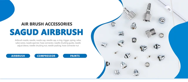 Kit Pulizia Aerografo SAGUD | Spazzole E Aghi | Per Pistola A Spruzzo - Foto 6