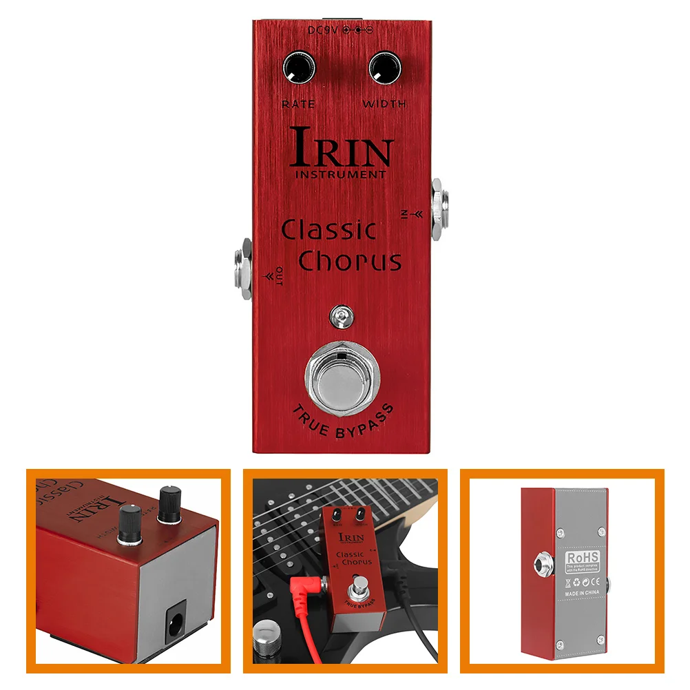 

Irin Electric Guitar High Gain Distortion Effector Bass Monoblock Sound Effects Metal Pedal for Pedals