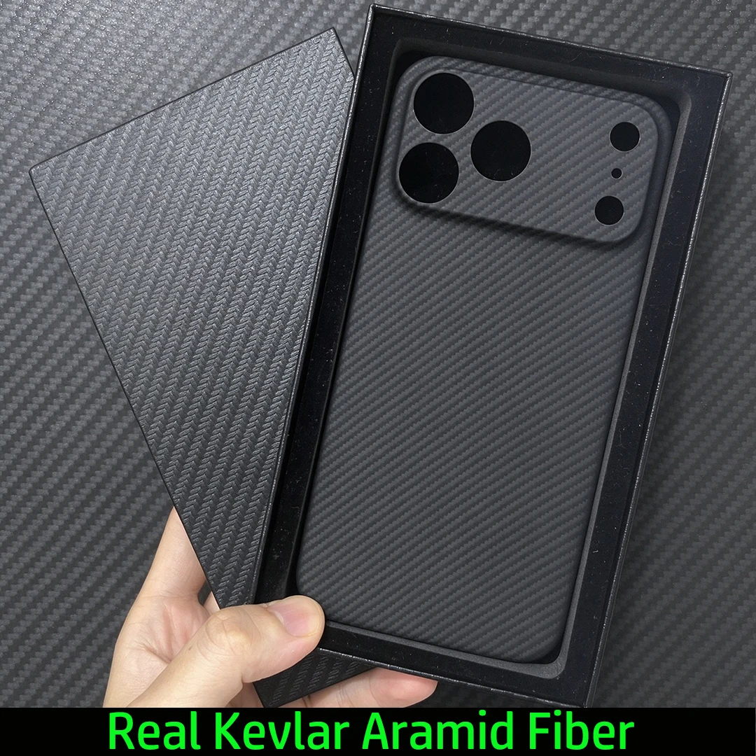 Genuine Aramid Carbon Fiber Protective Phone Case Cover