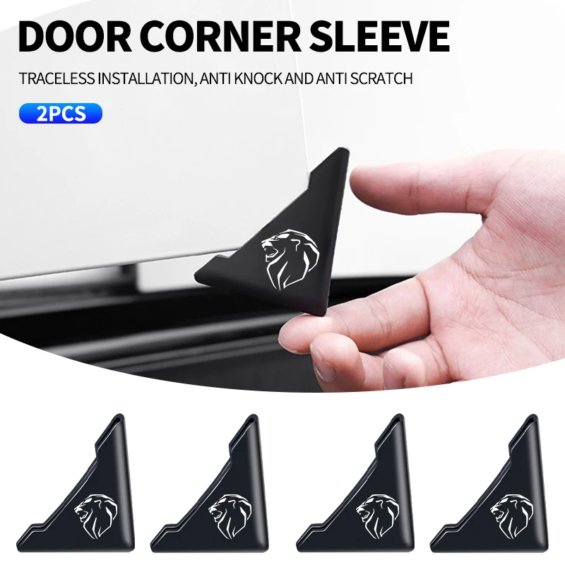 2Pcs Car Styling Door Corner Cover Anti Collisione Angolo Paraurti Crash Accessori Per Peugeot 308 307 206 208 207 3008 106