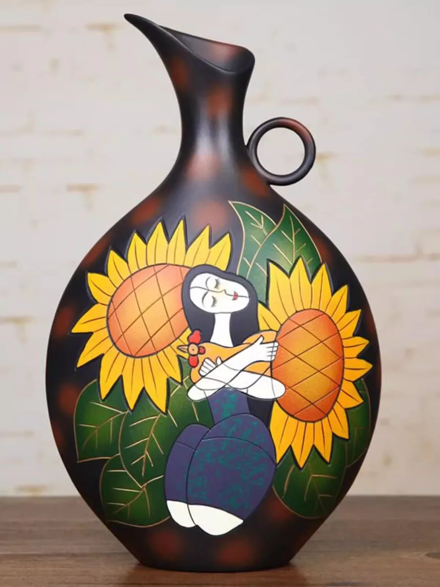 Chinese Style Vase Decorations for Living Room, TV Cabinet, Wine Cabinet, Entrance, Relocation, New Home Gifts