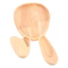 Rabbit Serving Tray Decorative Wooden Plate Fruit Delicate Pallets Easter Bunny Desktop 1