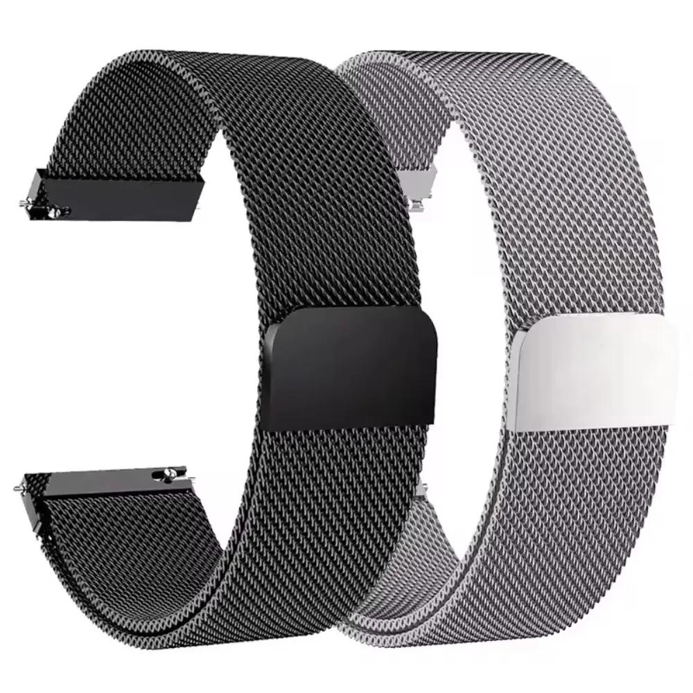 Elegant Metal Milanese Strap - 20mm/22mm - Comfortable Bracelet in Silver