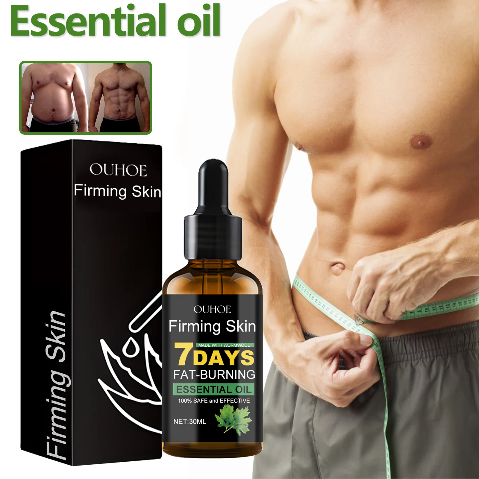 Fast Slimming Massage Oil Fat Burning Belly Thigh Lose Weight Slim Down Natural Plant Beauty Health Extracted Essential Oils