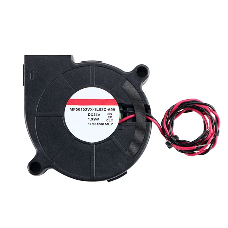 

3D Printer Blower Fan 5015 24V 0.41A Double Bearing Fan Centrifugal DC Cooling Turbo Fan 3D Printer Parts Accessories