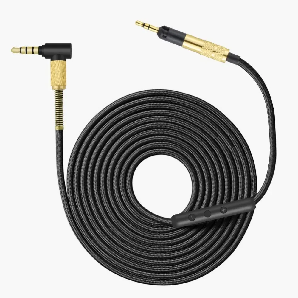YAYINCC Replacement 3.5MM to 2.5MM Earphone Upgrade Cable Nylon Braided Cable Extension Cord For AKG K361 K361BT K361-BT headset