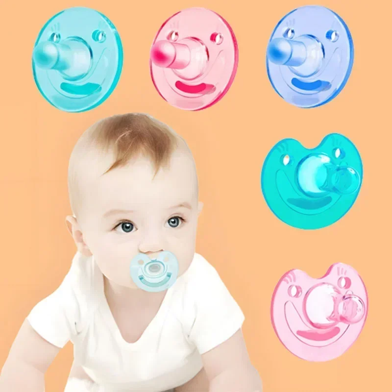 OrthodonticNewbornBabyPacifierTransparentSoftDummyTeatFood