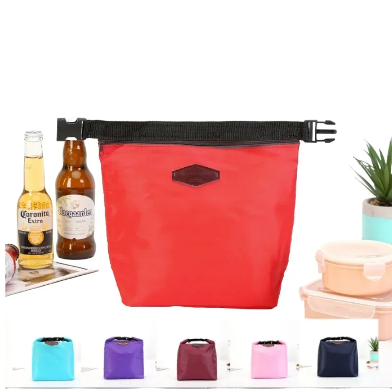 Lunch cooler bag thermal insulated lunch bag portable oxford cloth cooler lunchbox storage bag carry picnic food tote insulation package 1pc