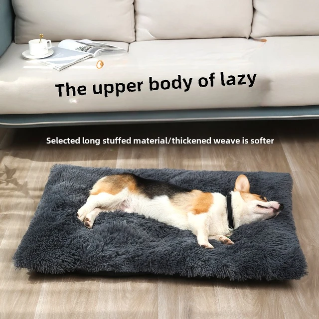 2025 Dog Bed Pet Warm Sleeping Mat Pet Bed Soft Plush Pet Blanket Bed Dog Anti-Slip Pet Bed Mat Cat Fluffy Comfy Large Dogs Bed 5