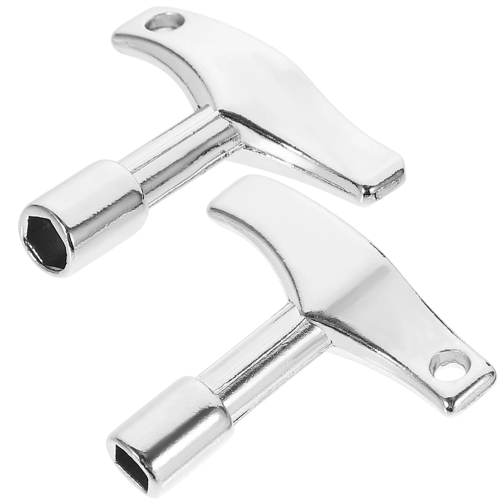2 Pcs Hexagonal Square Zinc Alloy Tuning Key Drum Tool Drums Keys Wrenches Accessory Tuner drum tuning keys