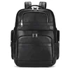 Business Men Real Cow Leather Big Rucksack 17 inch Laptop Backpack Travel Shoulder Bag Hidden USB Interface Bags Boys Schoolbag 1