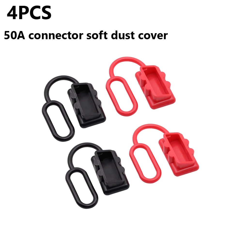 

4 PCS High Quality Soft Dust Cover For 2 Pole 50A Andersons Battery Connector Plug 2 Pin Connector Accessories Dust Cap