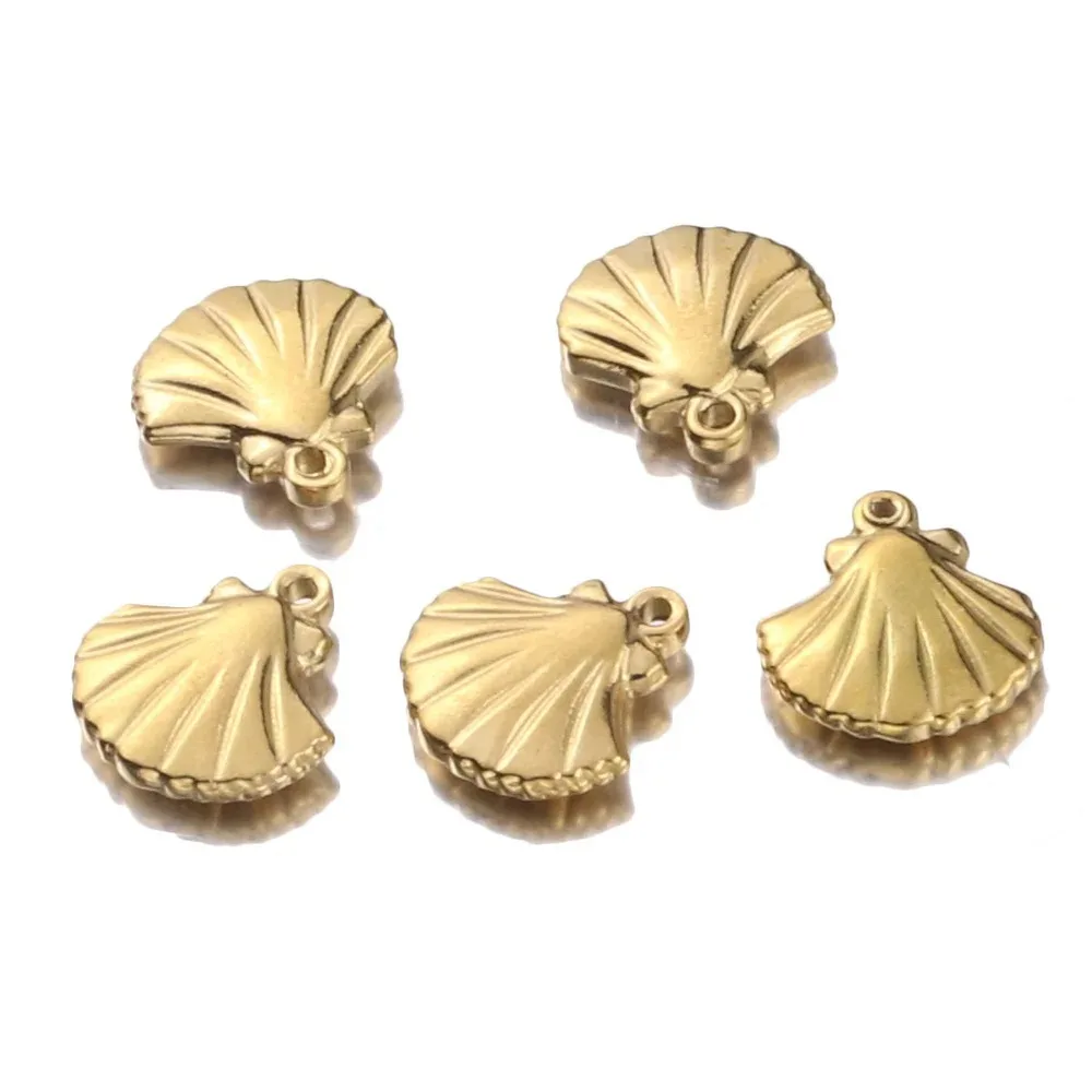 Stainless Steel Small Shell Pendant Anti-allergy DIY Handmade Pendant Accessory 1