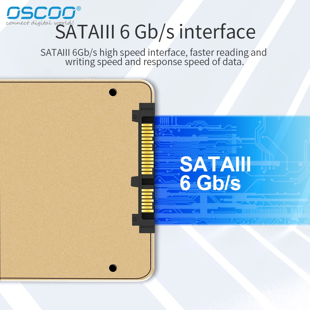 OSCOO Inch SATA3 SSD MLC Flash 512GB 1TB Hard Disk