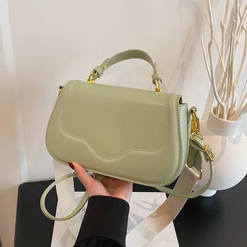 2026 Spring New Fashionable Women's Handbag for Casual Outing, One Shoulder Versatile Crossbody Bag, Saddle Bag
