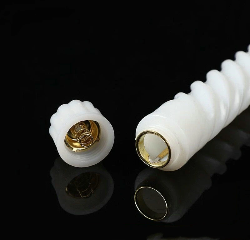 6 Pack 11 Inch 3D Flickering LED Taper Candle Light Battery Operated Spiral Candle Lamp for Table Decoration, 28cm