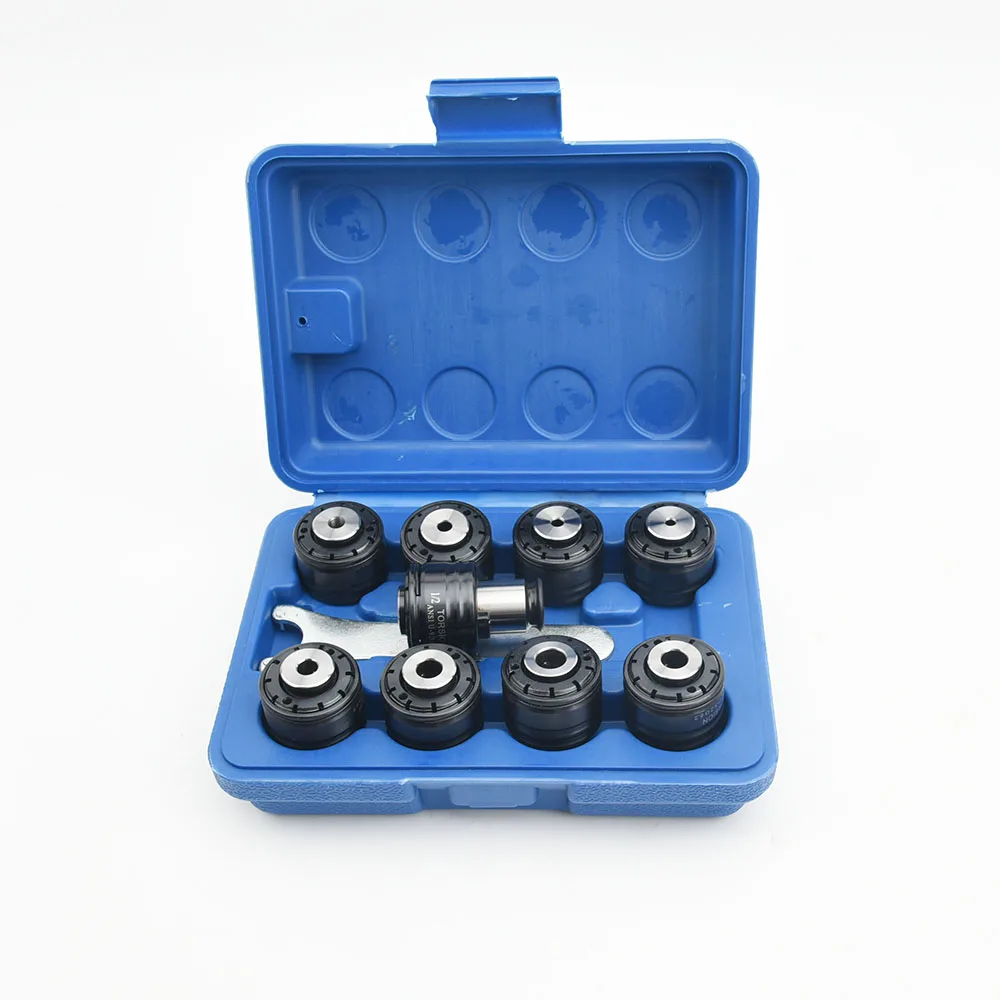 YOUSAILING 9PCS Set GT12 Imperial Tapping Collets ANSI Taps Chucks With Overload Protection gt12 pneumatic tapping collet tapping socket iso or din or jis m3 m12 with overload protection