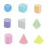 3D Shapes Geometric Solids Montessori Learning Toys Shape Sorter Sorting Geometric Shapes Blocks Set for Preschool Elementary 4