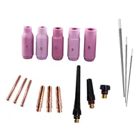 17Pcs TIG Welding Torch Gas Lens Collets Body Accessories for WP-17/18/26 1