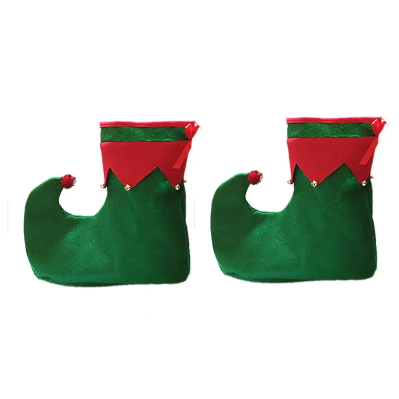 One Pair Adult Elf Boots for Christmas Party