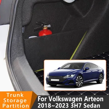 Accessori Auto Per Volkswagen Arteon 2018 ~ 2023 3H7 Berlina Auto Organizer Tronco Partición Laterale Tronco Interno Scatola di Immagazzinaggio parti