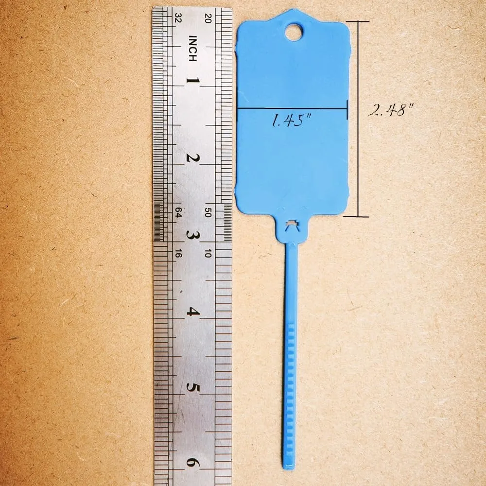 Reusable Plastic Tags Hang Tag Waterproof Label Seal Cable Tie Color Classification Mark Sign Shoes Clothes Hang Label 50/100Pcs