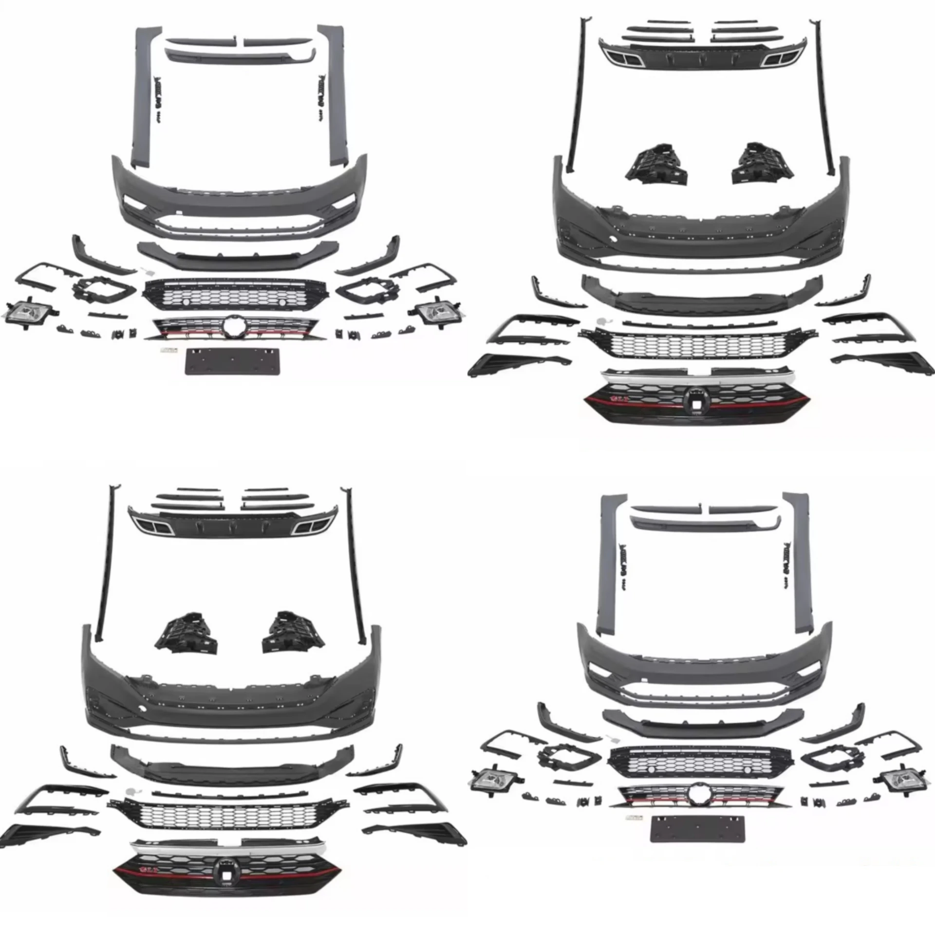 

Передний Задний бампер, боковая решетка для Volkswagen vw Sagitar Bora Jetta 2015-2021, задний бампер, комплект GTI, автомобильные аксессуары