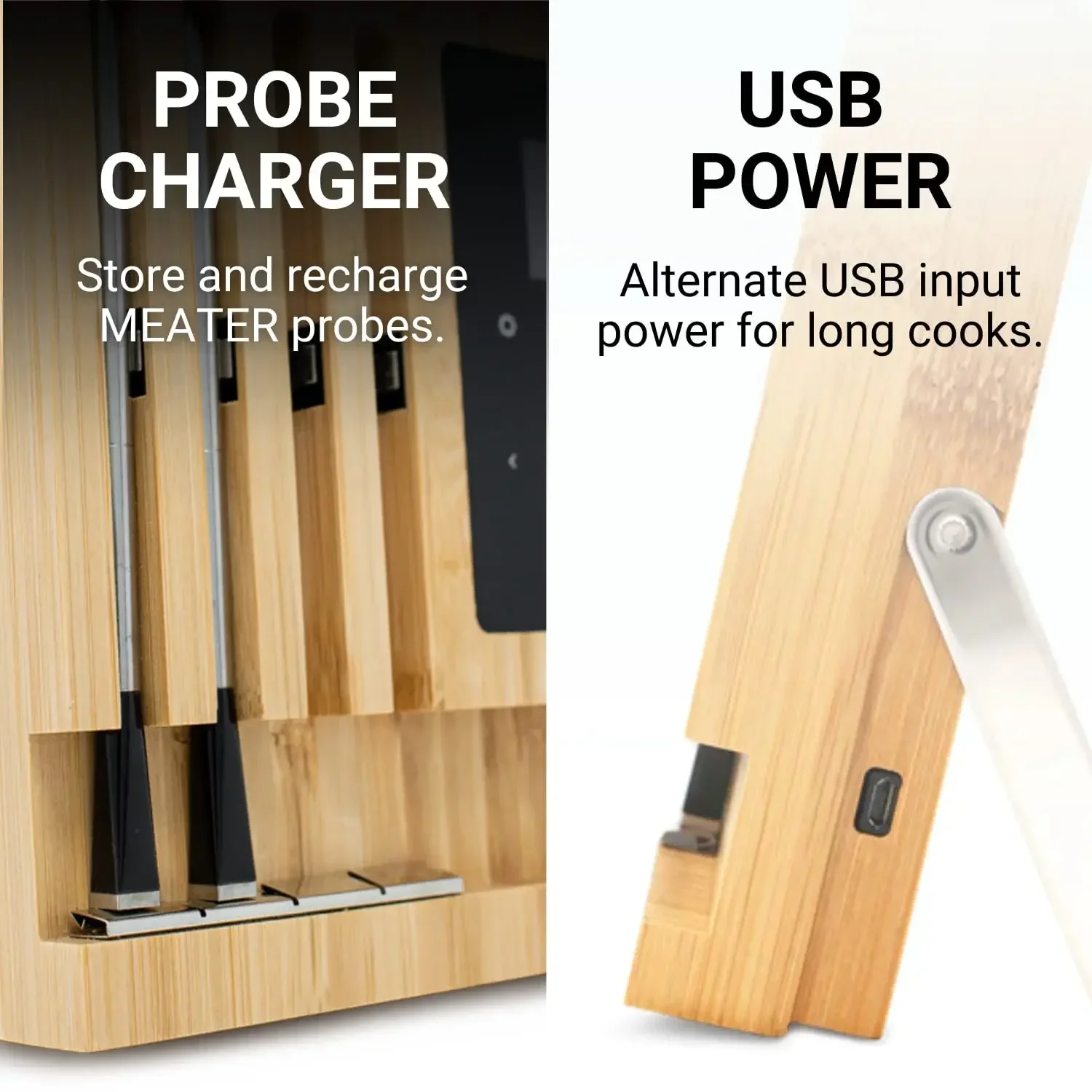 Premium WiFi Meat Thermometer, 4-Probe, BBQ, Oven, Grill, Kitchen, Smoker, Rotisserie, iOS, Android App