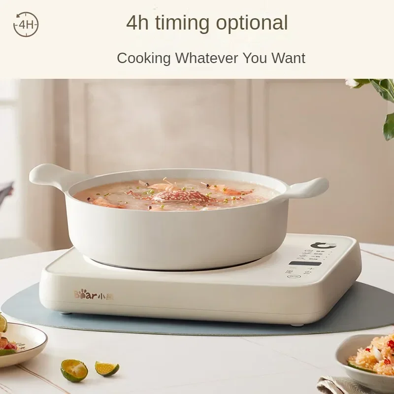 High-power 2200W Induction Cooker with Waterproof Black Crystal Panel and Intelligent Timing Function for Home Use DCL-B22H5