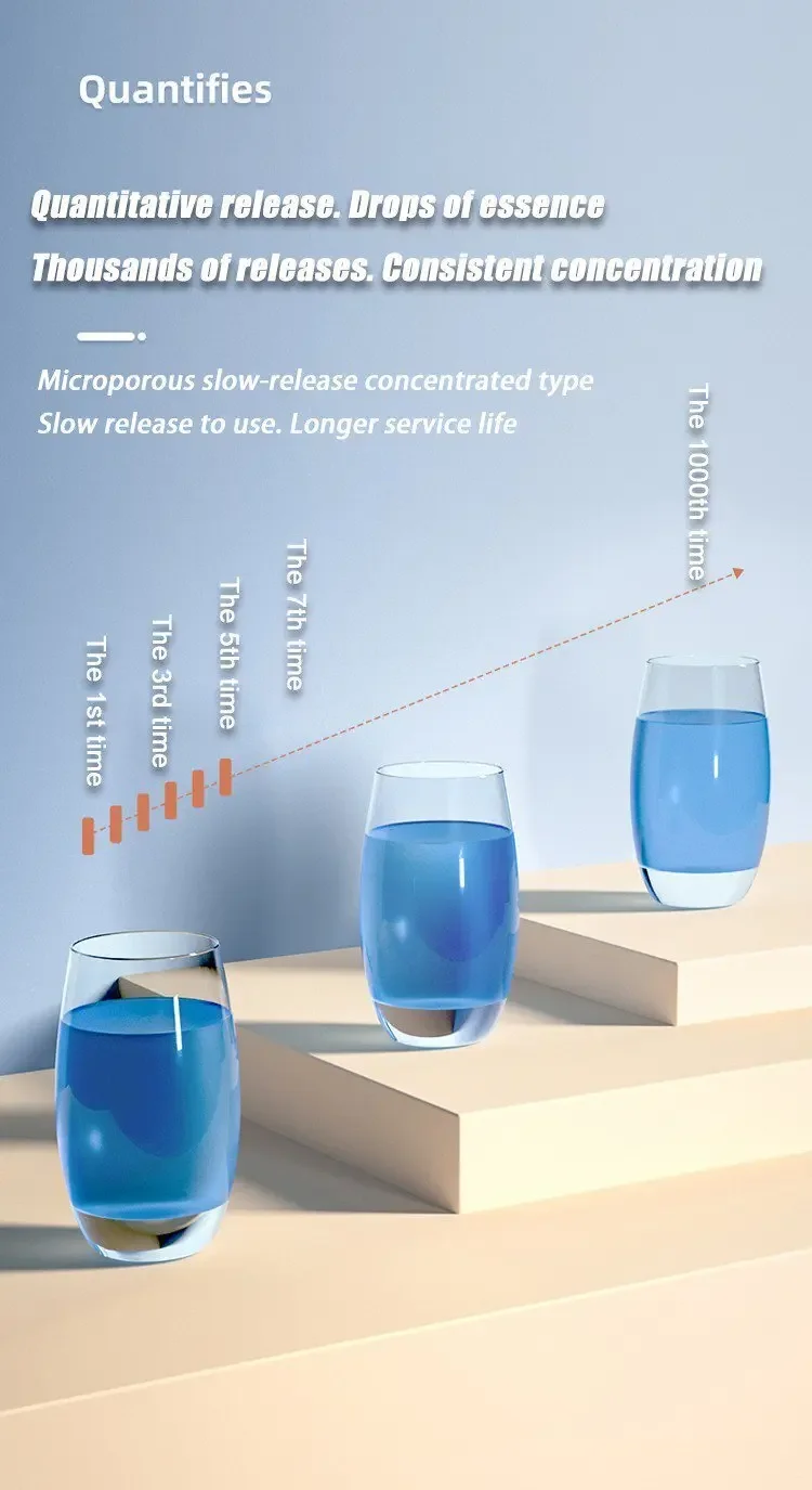 Blue Bubble Toilet Automatic Cleaner with Long Lasting Fragrance and Deodorizing Function Household Bathroom Bowl Deodorizer