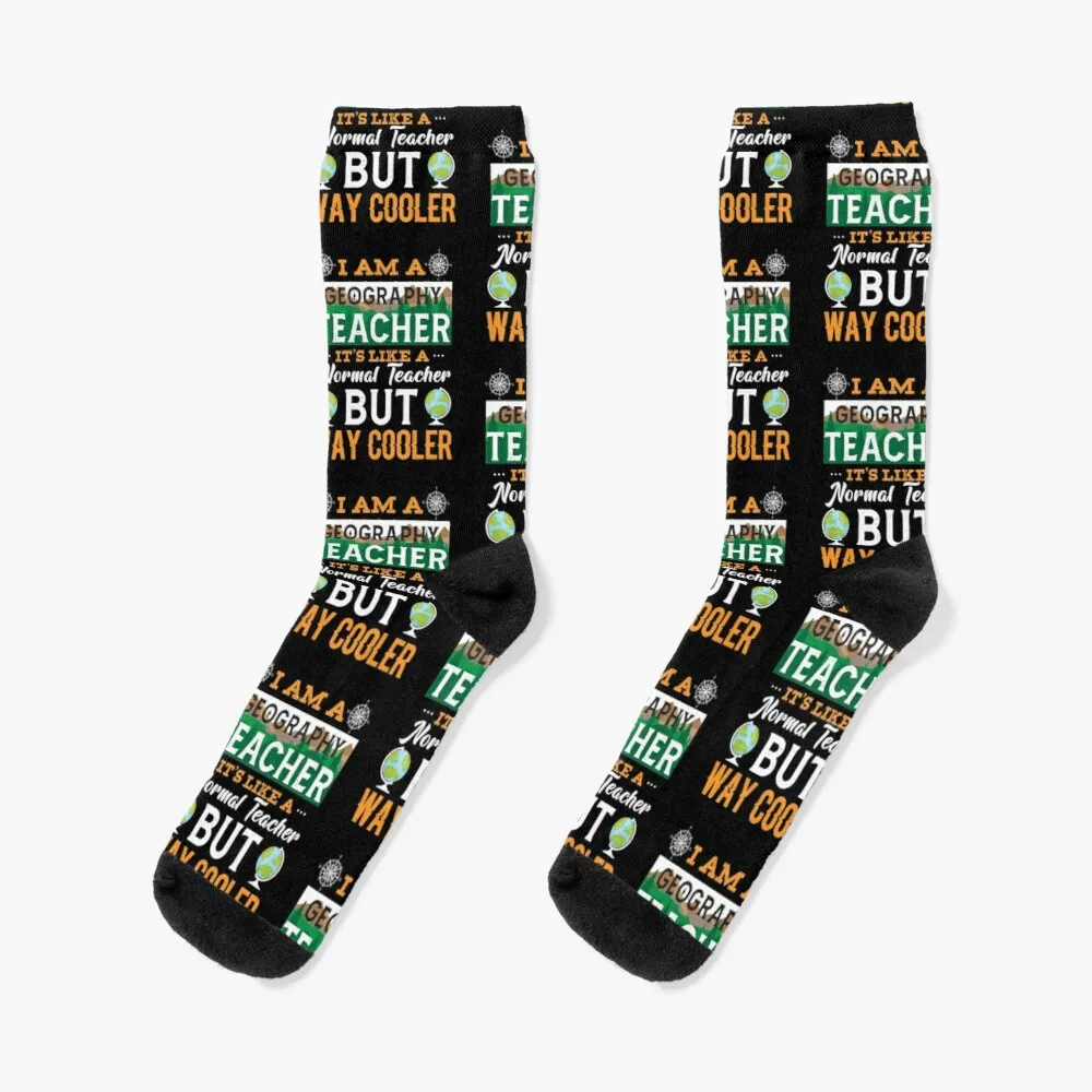 

Geography teacher saying geography teacher geography gift Socks Warm Winter Woman Sock Sport Socks